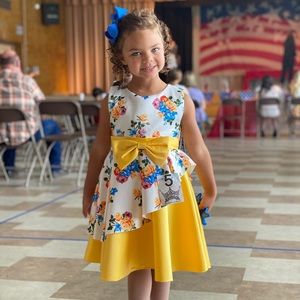 Yellow floral Beauty dress